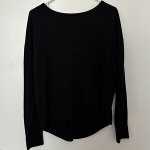 Black Long Sleeve with Twist Back Cut-Out